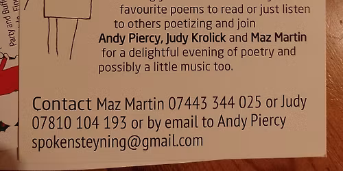 Spoken Steyning Christmas Party