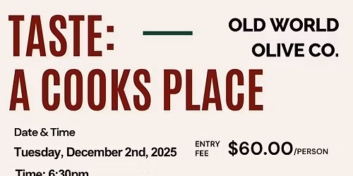 Taste: A Holiday Menu 