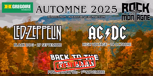 - COMPLET - POWER ROCK '80 avec BACK TO THE '80s BAND - ROCK SUR LA MONTAGNE 2025