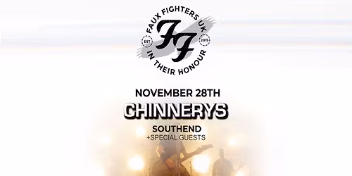 Faux Fighters UK CHINNERYS With NOT THE BIFF