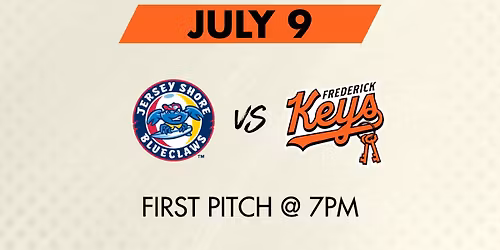 Taphouse Thursday | Jersey Shore BlueClaws vs Frederick Keys @7pm 
