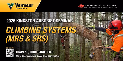2026 Vermeer Canada (Kingston) Arborist Seminar