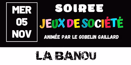Soir\u00e9e Jeux de Soci\u00e9t\u00e9 \ud83e\udde9