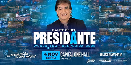 Dante Gebel World Tour Despedida 2026