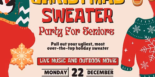 Ugly Christmas Sweater Party for Seniors 