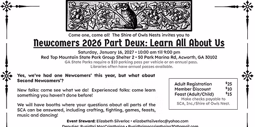 Newcomers 2026 Part Deux: Learn About Us