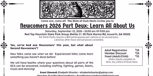 Newcomers 2026 Part Deux: Learn All About Us