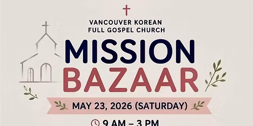 Huge Mission Fundraising Bazaar