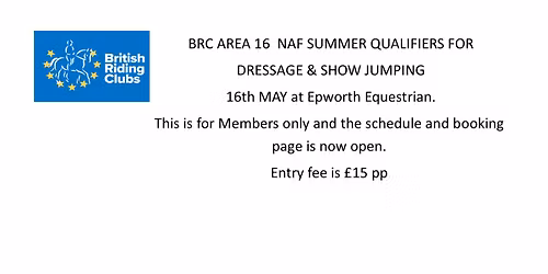 BRC Summer Qualifers Dressage & Show Jumping 