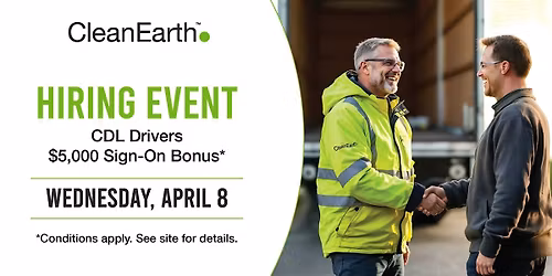 Clean Earth Hiring Event - Des Moines, IA