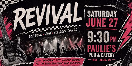 Revival Returns to Paulie\u2019s Pub