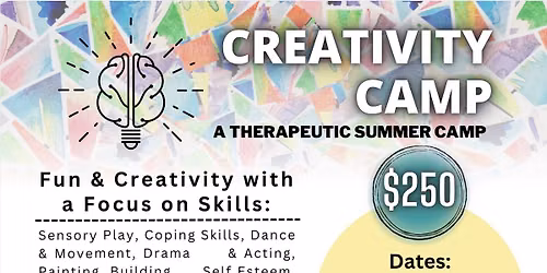 July 13th - July 17th Creativity Summer Camp: RISING 4th & 5th Graders