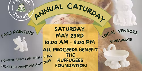 Annual Caturday: A Benefit Day for The Ruffugees Foundation