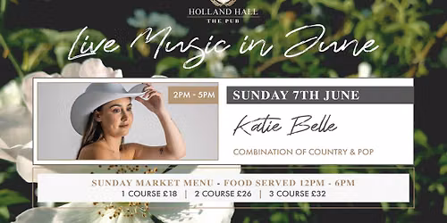 Live Music Sundays in June at The Pub with Katie Belle