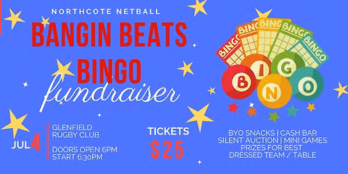 NNC Fundraiser 2026 - Bangin Beats Bingo