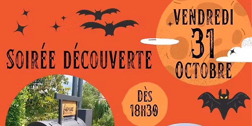 Soir\u00e9e d\u00e9couverte  repas 100% feu au bois Halloween Party