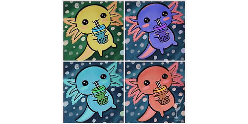 Axolotl in Color - Paint and Sip in San Antonio | Classpop!\u2122