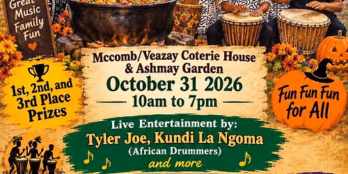 Pucci Percussion Positive Beat Inc Black Pot Cook Off Competition and Halloween Party 