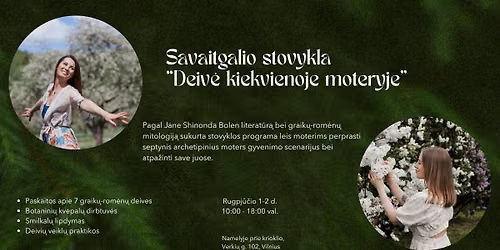 Savaitgalio stovykla \u201cDeiv\u0117 kiekvienoje moteryje\u201d