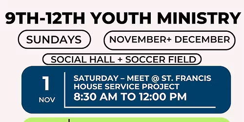 High School (9th - 12th Grade) Youth Ministry meeting