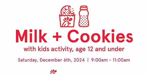 Milk + Cookies: a Kids Holiday Craft Morning with Chick-fil-A Apple Valley