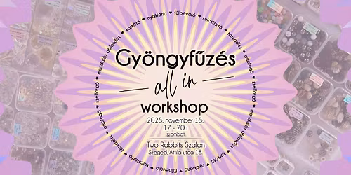 Gy\u00f6ngyf\u0171z\u00e9s - all in - workshop