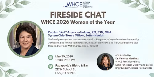 WHCE Fireside Chat with 2026 Woman of the Year Katrina Ascencio-Holmes