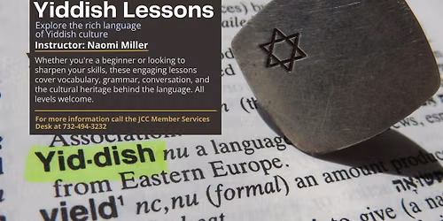 YIDDISH LESSONS AT JCC