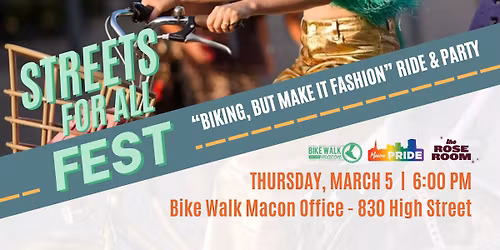 "Biking, But Make It Fashion" Ride & Party