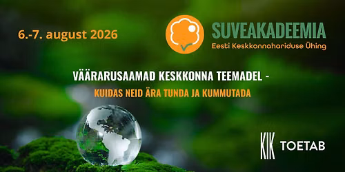 EKH\u00dc SUVEAKADEEMIA, 6. - 7. augustil 2026 Pikasillal