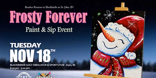 Frosty Forever Paint and Sip Event at Blackbirdie in Dyer