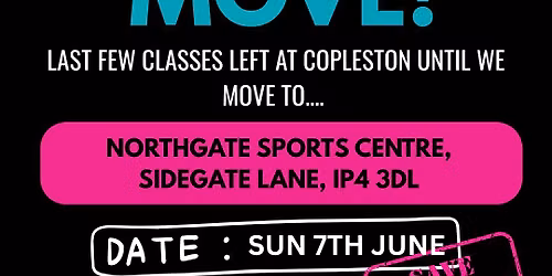 \ud83c\udfe0 VENUE MOVE - SUN 7TH JUNE \ud83c\udfe0