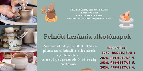 Feln\u0151tt ny\u00e1ri ker\u00e1mia alkot\u00f3napok