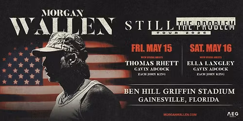 Morgan Wallen with Thomas Rhett, Gavin Adcock, and Zach John King