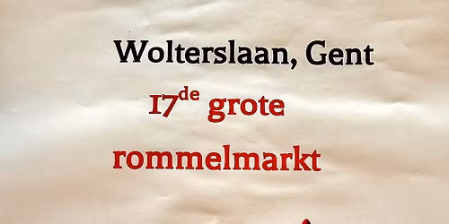 17de grote rommelmarkt Wolterslaan