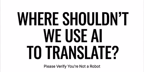Please Verify You Are Not a Robot