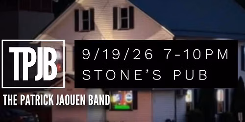 TPJB live at Stone\u2019s Pub