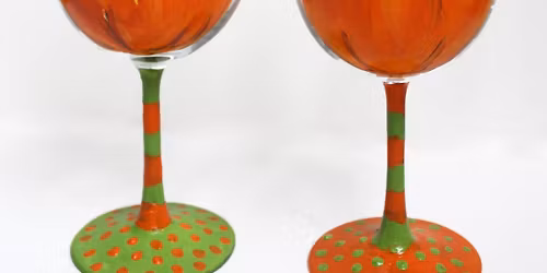 Fall Festive Wineglass Paint Party 