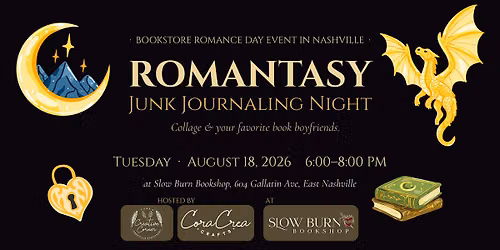 Romantasy Junk Journaling Night at Slow Burn \u2764\ufe0f\u2702\ufe0f