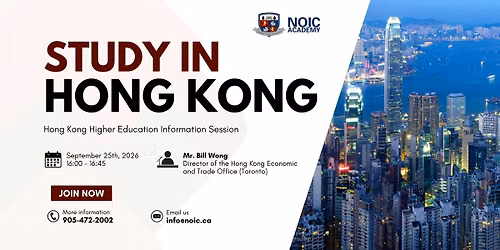 Study in Hong Kong - HK Higher Education Information Session