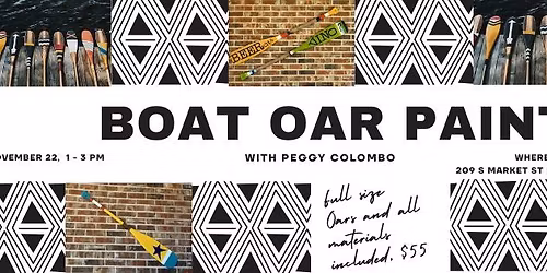 Boat Oar Painting with Artist Peggy Colombo