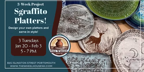 3-Week Sgraffito on Platters!