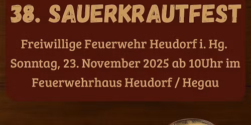 Sauerkrautfest der FF Abteilung Heudorf