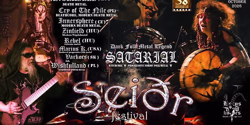 Sei\u00f0r festival 2026 Satarial+ANGERSEED+Zinfield+Innersphere+Rebel+Varkocs ( SK ) 