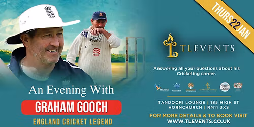 An Evening With Graham Gooch - England Cricket Legend