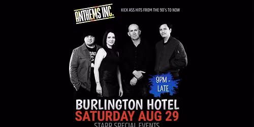 ANTHEMS INC. @ The Burlington Hotel Indi Bar