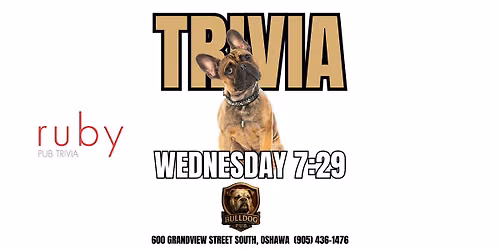 Wednesday Night Trivia at Bulldog Pub in Oshawa