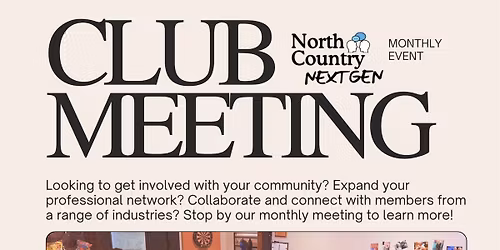 North Country Next Gen [May Meeting] @ OLD SOUL