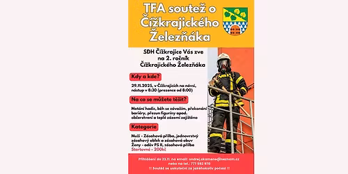 2. ro\u010dn\u00edk TFA sout\u011b\u017ee o \u010c\u00ed\u017ekrajick\u00e9ho \u017delez\u0148\u00e1ka