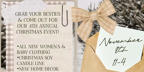 Blake & Coe\u2019s 4th Annual Christmas Event \ud83c\udf32